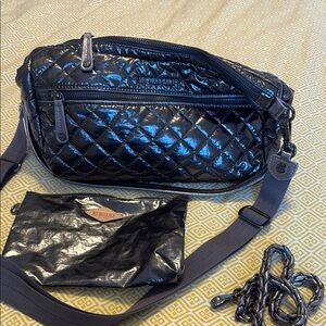 MZ Wallace Anthracite Crosby Shoulder bag—EUC